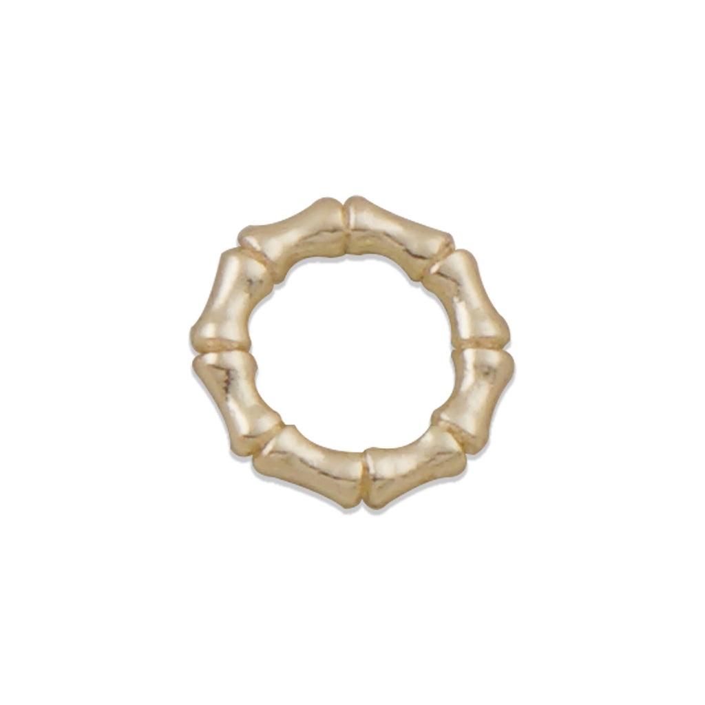 20PCS 14k Gold Filled Bamboo Jump Ring, 8mm Closed Jump Ring, Round Jump Ring, Bracelet Connector Jump Ring, Bamboo Jump Ring 10419450