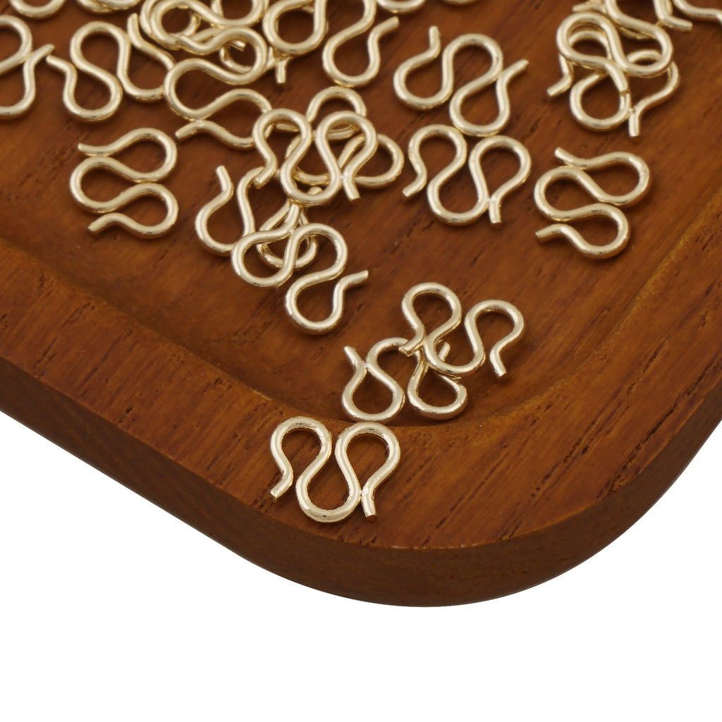 50PCS 14K Gold Filled W Clasp, S Clasps, M Clasp, Necklace Clasp, Bracelet Clasps, Connector for jewelry making 10421950