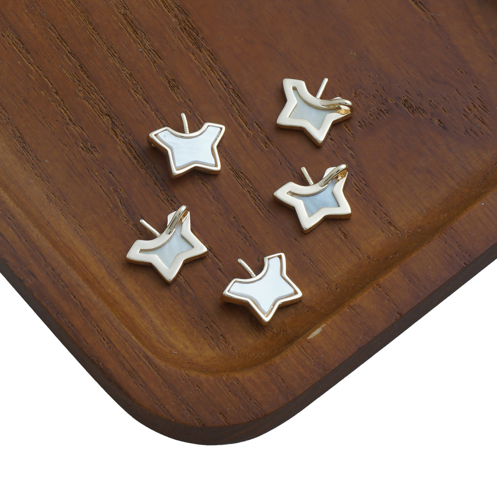 14k Gold Filled Mini Cloth Pendant, Cloth Shape Mother of pearl Charms, Jewelry Making pendant 10423150