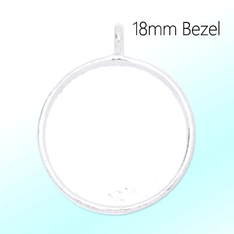 18mm round Pendant tray,Zinc Alloy Filled,Silver plated,20pcs/lot