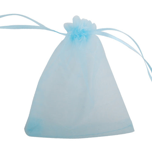130*180 MM Light Blue Organza Jewelry Gift Pouch Bags ,Sold 100 PCS Per Lot,Great For Wedding Favors, Sachets, Beads, Jewelry and so on