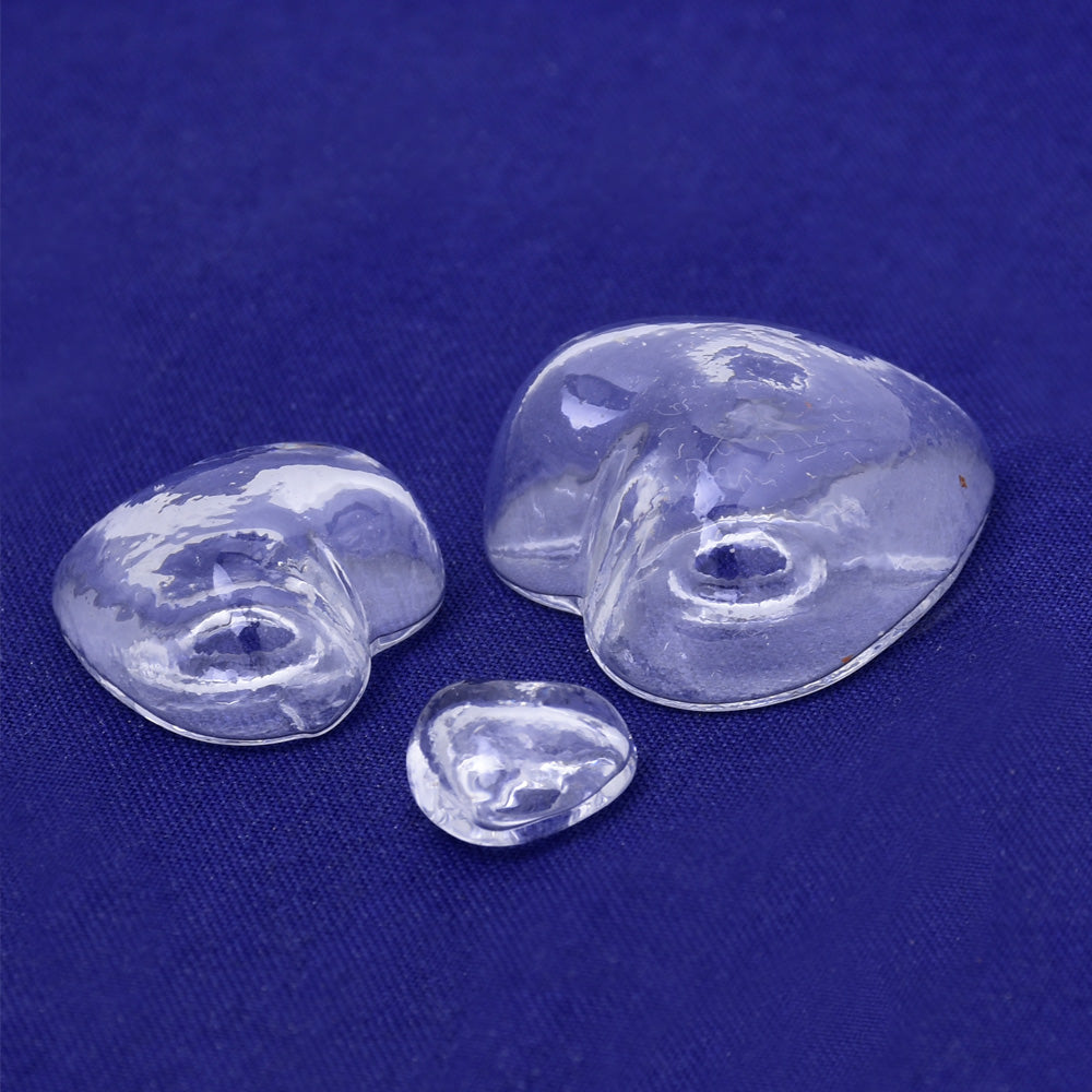22*22mm Glass Heart Perfume Bottle Heart Shape Glass Bubble vials bottles clear glass bottle DIY Jewelry supplies 10pcs