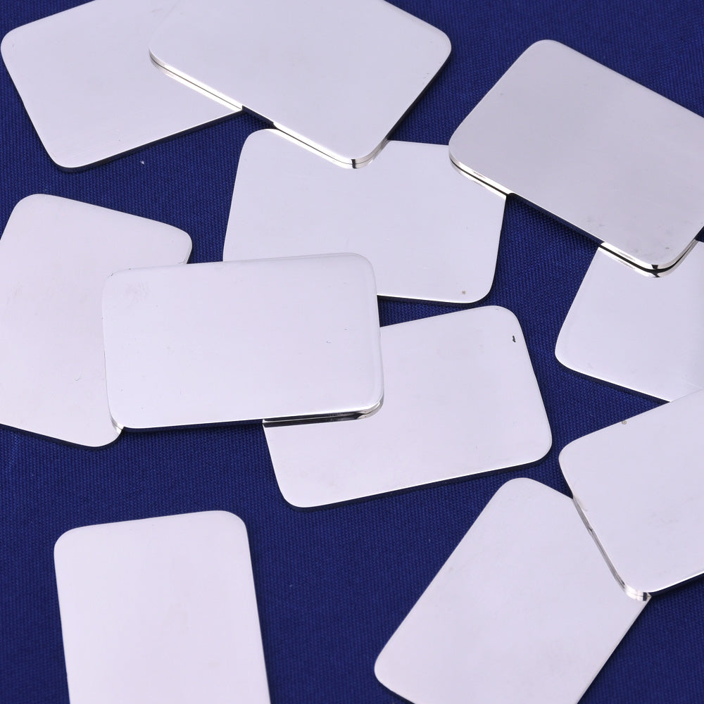 10 tibetara® Metal Stamping Blank about 22x32mm Rectangle Stamping