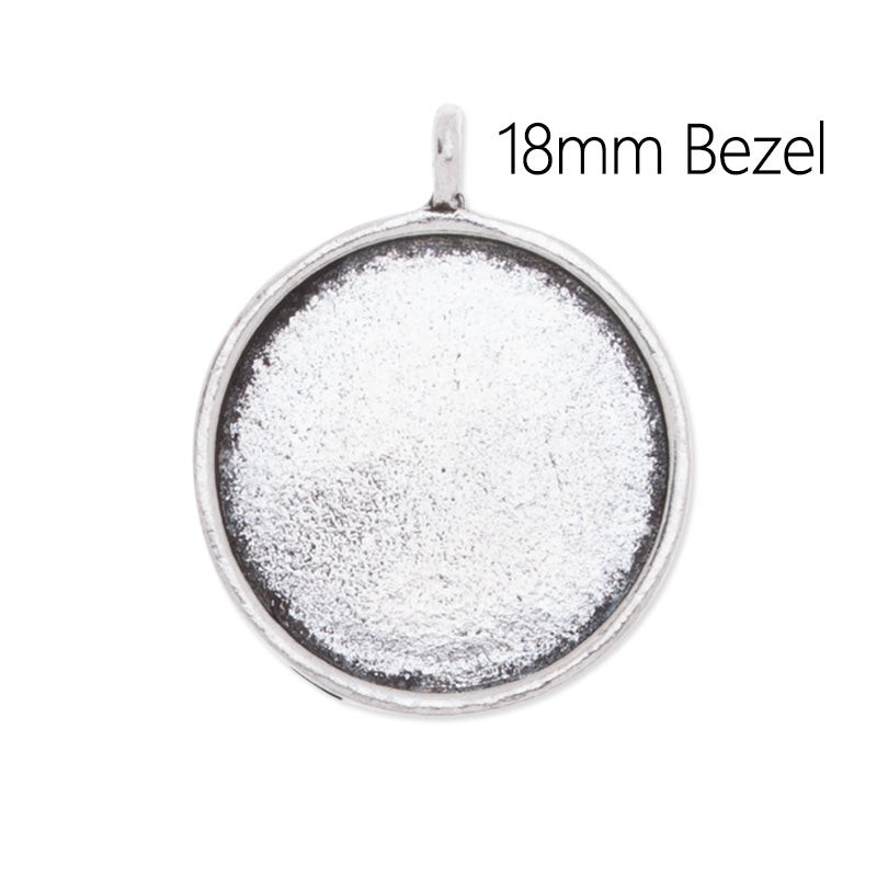 18mm round Pendant tray,Zinc Alloy Filled,Antique Silver plated,20pcs/lot