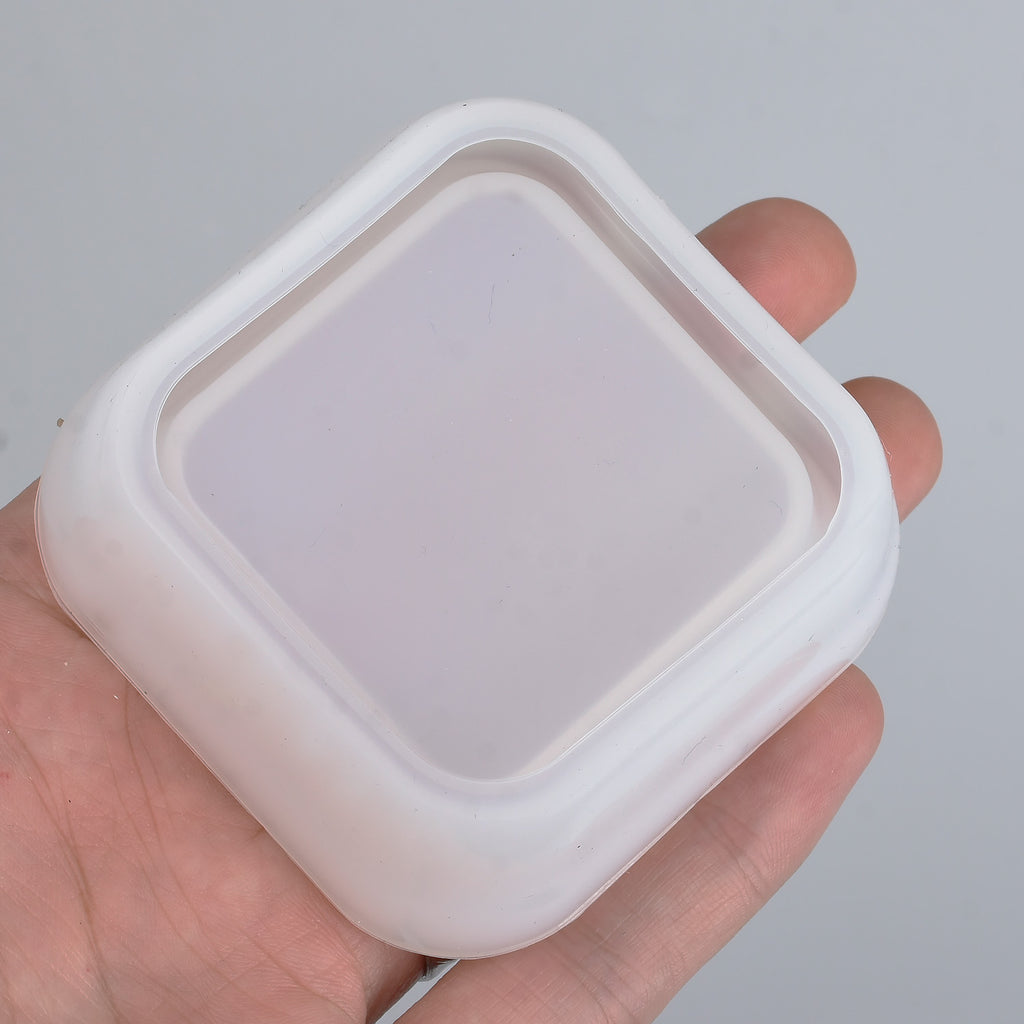 1 pcs DIY Small Plate Silicone Mold Heart Shaped Square Silicone Dish Mold Adorable Bowl Resin Molds-Table Decorations 103299