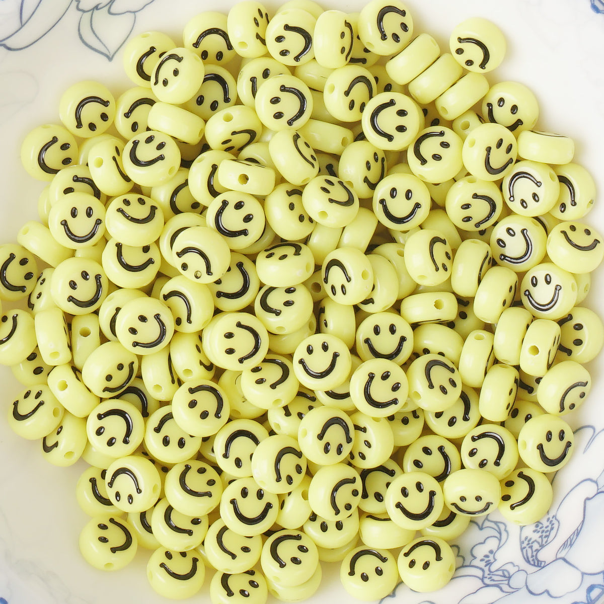 Rose Gold Alphabet ABC Beads Letters Acrylic Plastic Flat Round