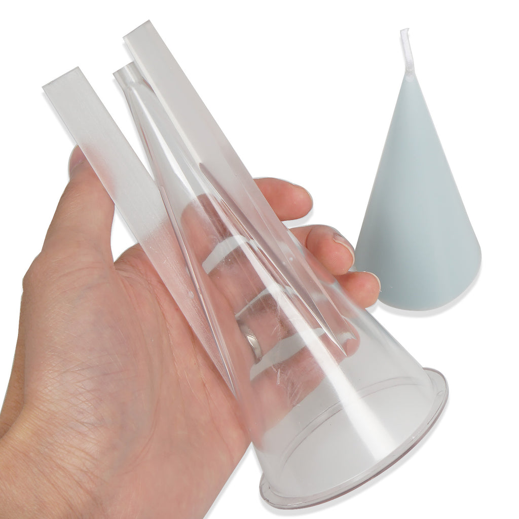 1 PCS Clear Plastic Candle Mold 3D Taper Iceberg Shape Candle Mold DIY Handmade Aroma Candle Mold 103622