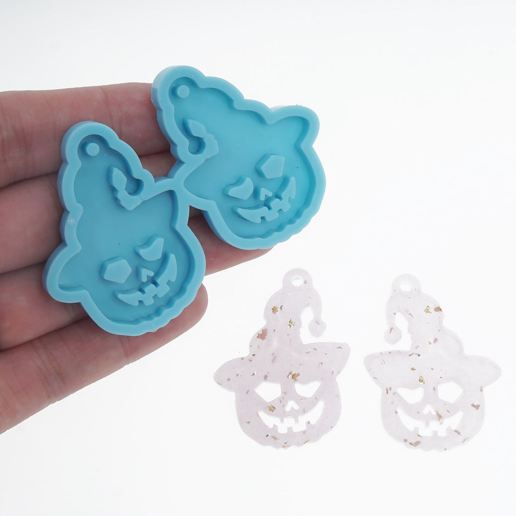1PC Silicone Earring Mold Halloween Theme Resin Earring Charm DIY Resin Earring Mold 10386354