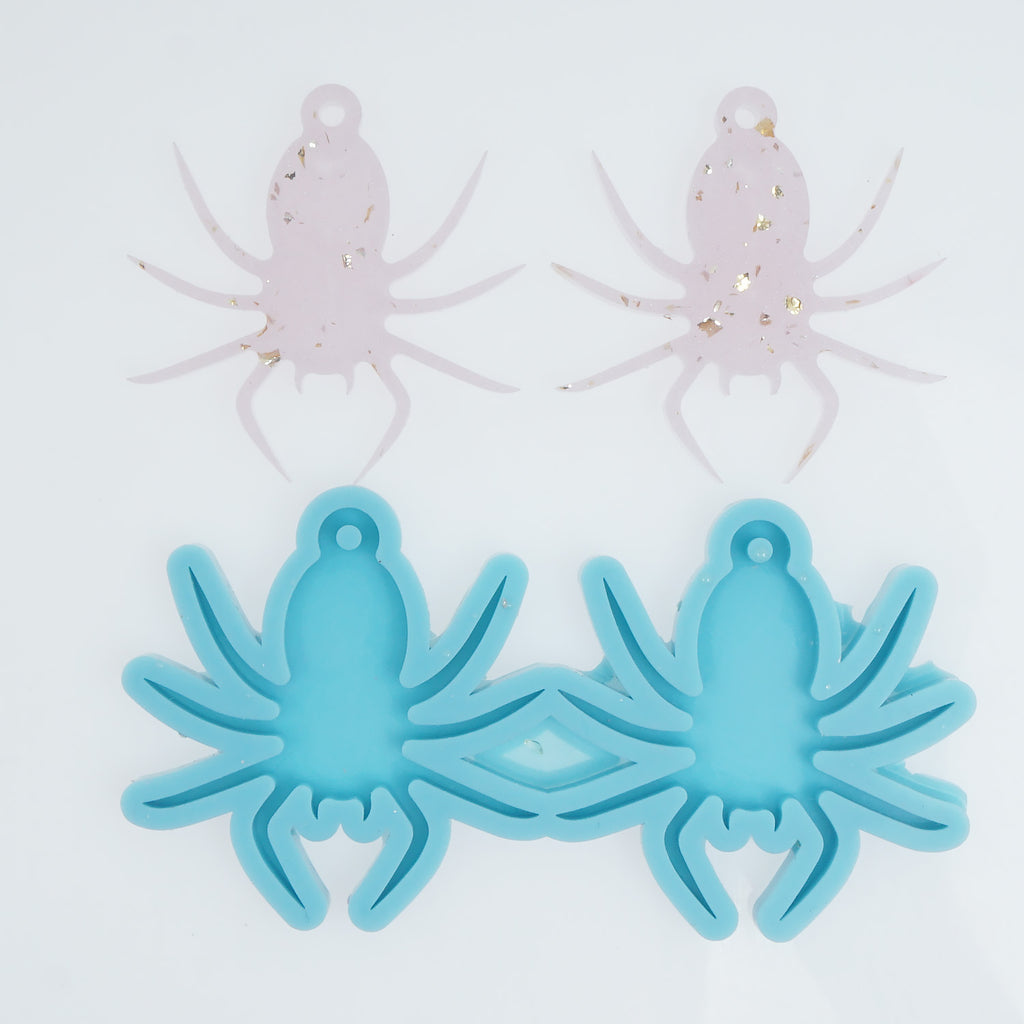1PC Silicone Spider Earring Mold Halloween Party Resin Earring Charm DIY Resin Earring Mold 10386355