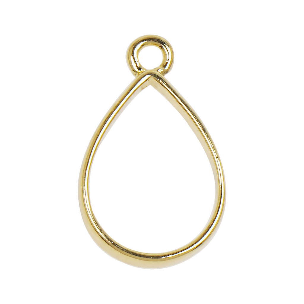 12*17mm Teardrop Open Back Bezel Pendant open bezel setting Teardrop Charms Jewelry making 10pcs 103883