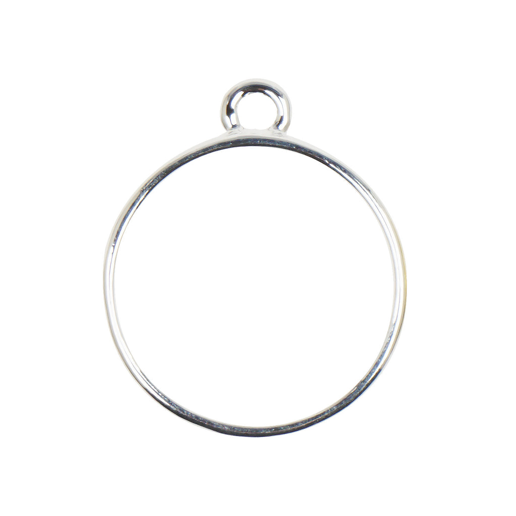 17mm Round Open Back Bezel Pendant open bezel setting Round Charms Jewelry making 10pcs 103884