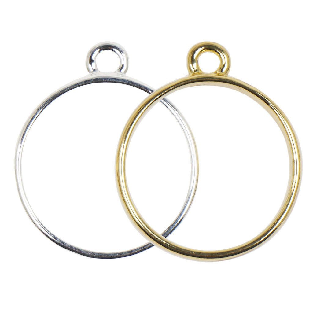 17mm Round Open Back Bezel Pendant open bezel setting Round Charms Jewelry making 10pcs 103884