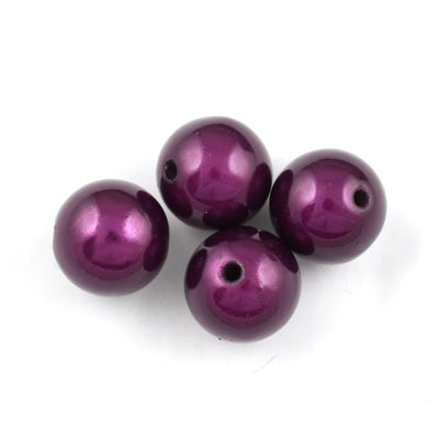 Top Quality 6mm Round Miracle Beads,Dark Purple,Sold per pkg of about 5000 Pcs