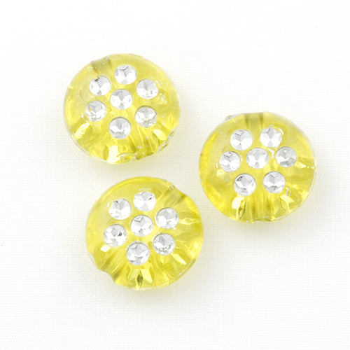 5*10 MM Plastic Beads with diamond,Sold per pkg of 2000 PCS