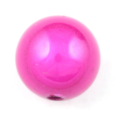 Top Quality 30mm Round Miracle Beads,Fuchsia,Sold per pkg of about 37 Pcs