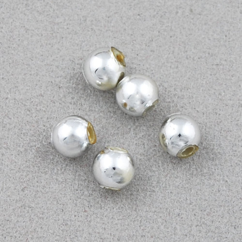 4 MM Coated Beads,Imitation Rhodium,Sold per by one package of 18000 PCS