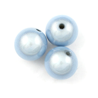 Top Quality 8mm Round Miracle Beads,Ice Blue,Sold per pkg of about 2000 Pcs