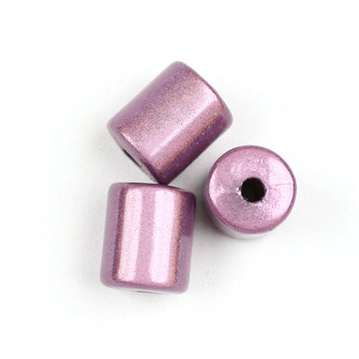 Top Quality 8 x 10 MM Tube Miracle Beads,Purple,Sold per pkg of about 1100 Pcs