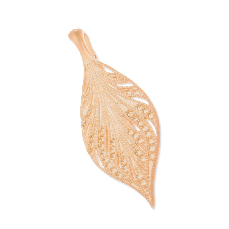 16x41mm Leaf,Matte Gold,earring back with leaf,Brass filled,sold 10pcs/lot