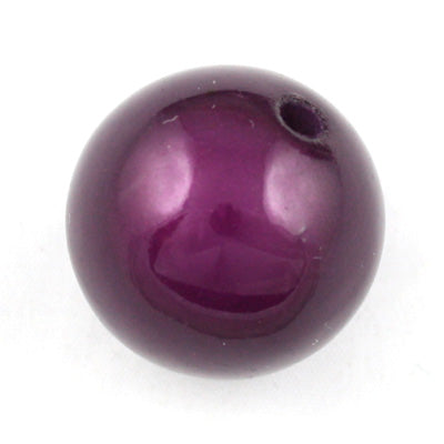 Top Quality 25mm Round Miracle Beads,Dark Purple,Sold per pkg of about 60 Pcs