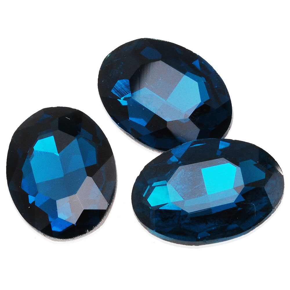 22 *30mm Blue Briolette Crystal Oval Cushion Cut Fancy Stone,Crystal Fancy Stone,4127,10pcs/lot