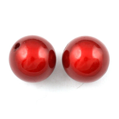 Top Quality 16mm Round Miracle Beads,Dark Red,Sold per pkg of about 250 Pcs