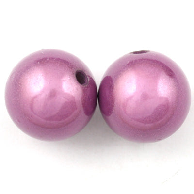Top Quality 18mm Round Miracle Beads,Purple,Sold per pkg of about 170 Pcs