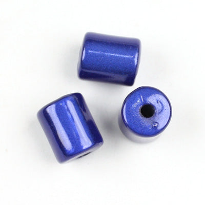 Top Quality 8 x 10 MM Tube Miracle Beads,Deep Blue,Sold per pkg of about 1100 Pcs