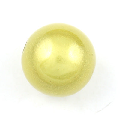 Top Quality 20mm Round Miracle Beads,Light Yellow,Sold per pkg of about 120 Pcs