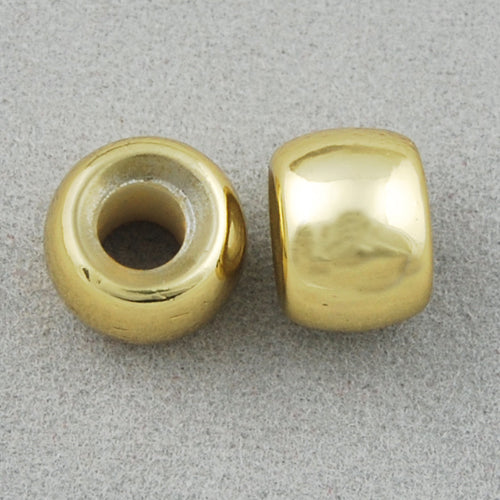 9*7 MM Coated Beads,Gold,Sold per by one package of 1800 PCS