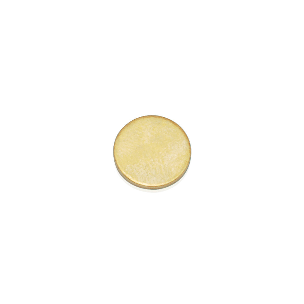 About 10mm  Nonporous circular sheet brass,Brass Blanks stamping blanks tags,Jewelry Making Discs,Thickness 1 mm,Metal,50pcs/lot