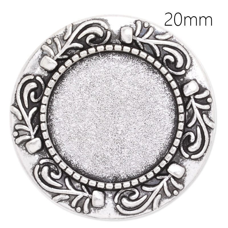 20mm anqitue silver plated brooch blank,brooch bezel,zinc alloy,lead and nickle free,sold by 10pcs/lot