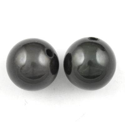 Top Quality 16mm Round Miracle Beads,Smoky Gray,Sold per pkg of about 250 Pcs