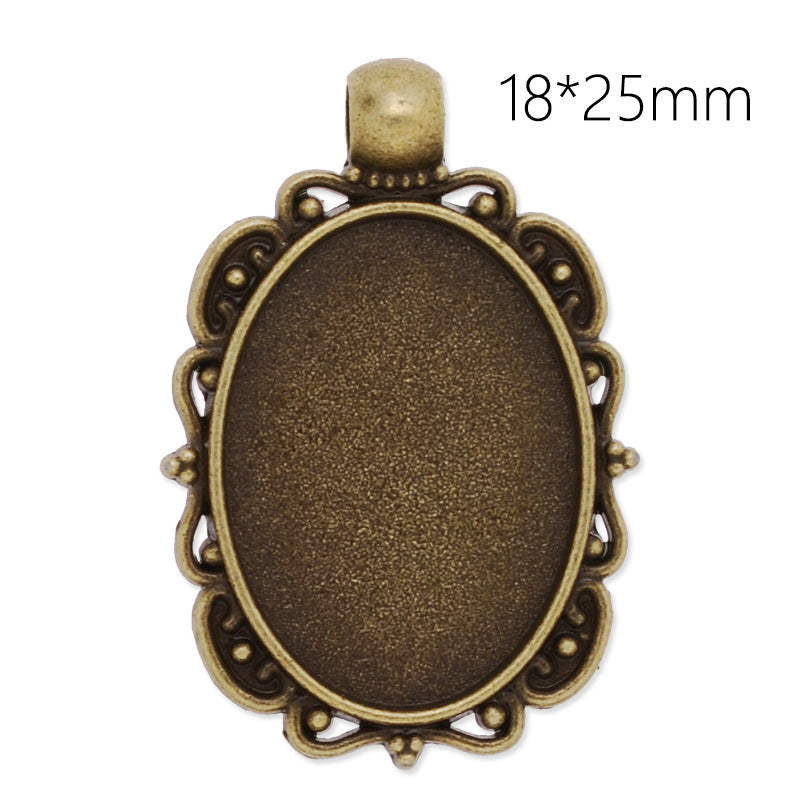 18x25mm Oval cameo setting,zinc alloy filled ,antique bronze plated,20pcs/lot