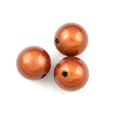 Top Quality 8mm Round Miracle Beads,Cinnamon,Sold per pkg of about 2000 Pcs