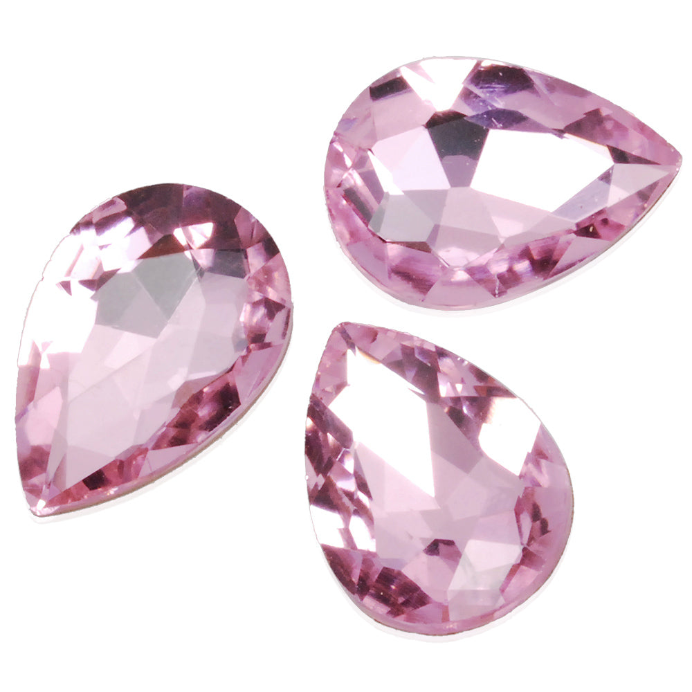 30*20mm Pink Cushion Cut Foiled Crystal Teardrop Fancy Stone,Crystal Fancy Stone,4327,Cushion Cut Stone,10pcs/lot
