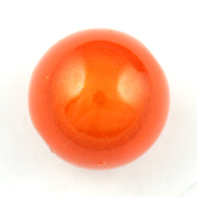 Top Quality 30mm Round Miracle Beads,Orange,Sold per pkg of about 37 Pcs