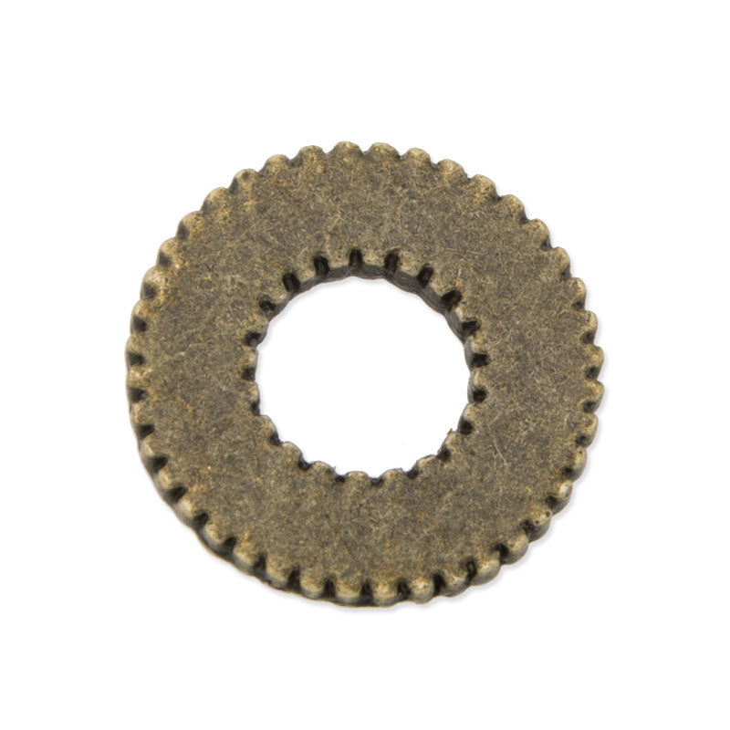 20PCS 15mm Antique Bronze Metal Steampunk, Gear Charms Connector for Gear Jewelry