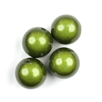 Top Quality 6mm Round Miracle Beads,Blackish Green,Sold per pkg of about 5000 Pcs