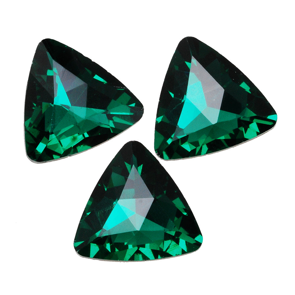 23mm  Triangle bottom tip Crystal Fancy Stone,Cushion Cut Gem,4727,Green Crystal Faceted Stone,10pcs/lot