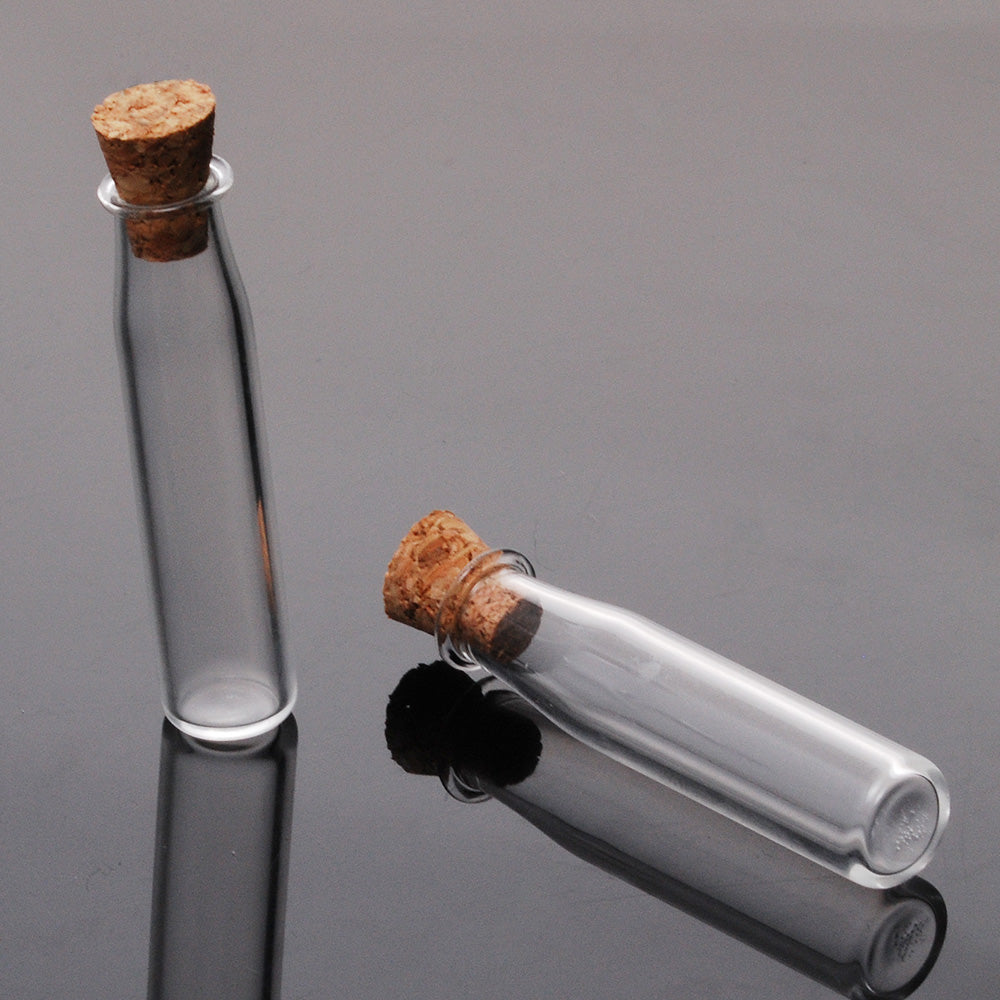 10*40mm Cute mini clear cork stopper glass bottles,little glass bottles with corks,tiny glass jars,vials jars containers for jewelry pendant making,10pcs/lots