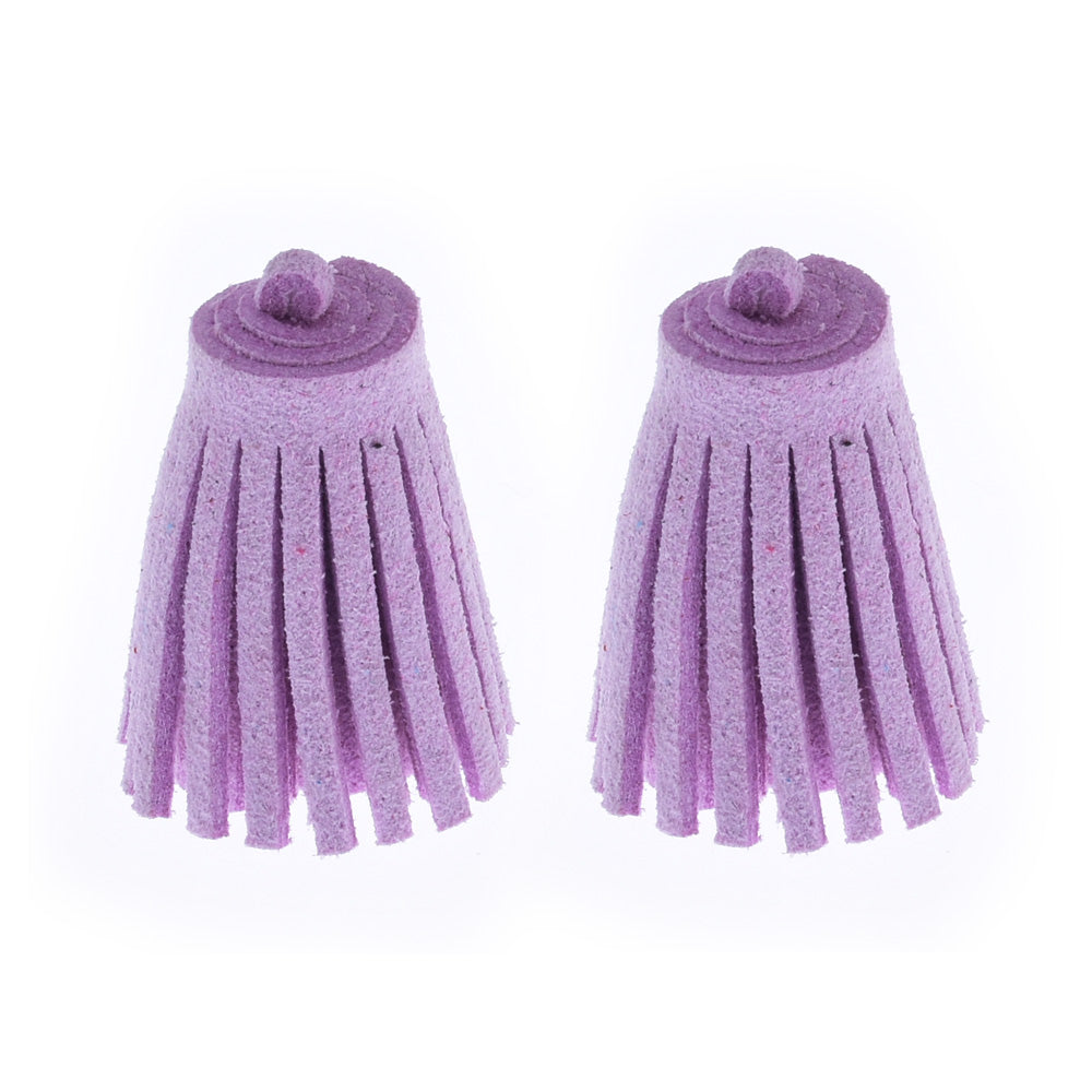 3CM Fiber Tassel Artificial Leather Tassel Fringe Tassels cute fat tassel DIY jewelry Accessories Pendent Charms Findings purple 10pcs