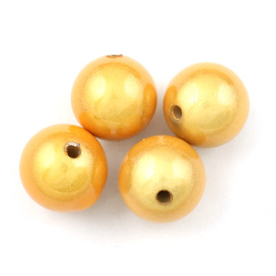 Top Quality 6mm Round Miracle Beads,Light Topaz,Sold per pkg of about 5000 Pcs