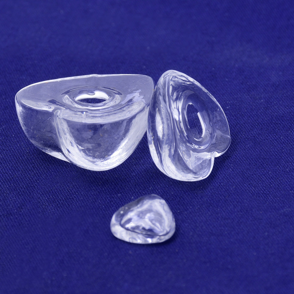 17*17mm Glass Heart Perfume Bottle Heart Shape Glass Bubble vials bottles clear glass bottle DIY Jewelry supplies 10pcs