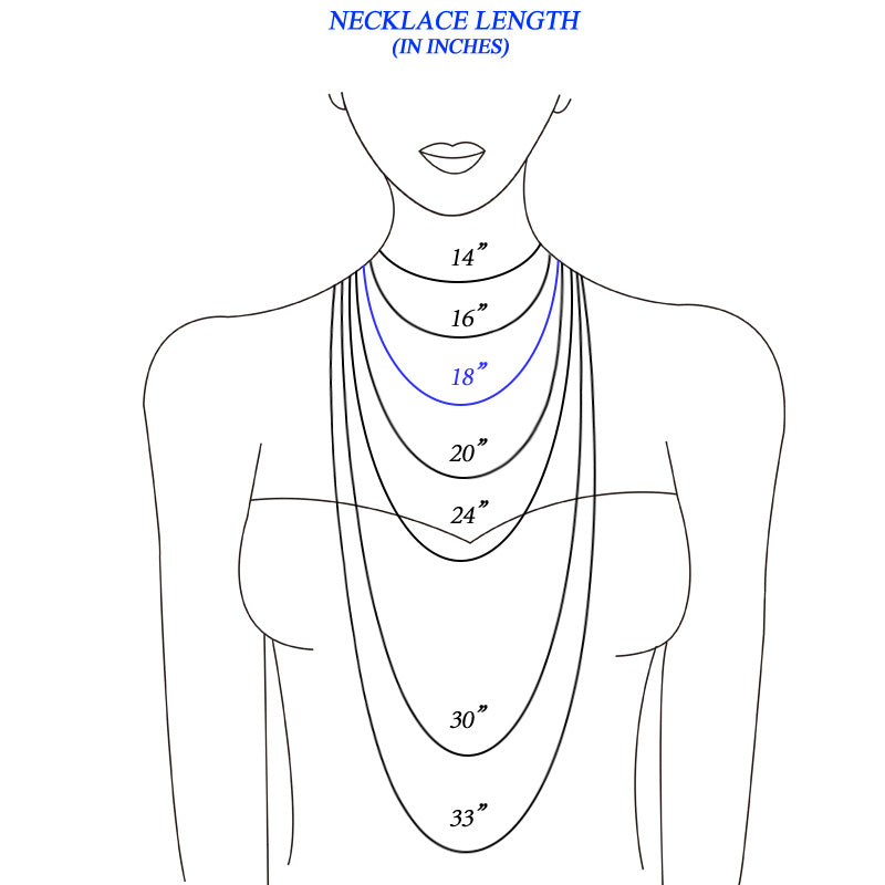 18 inch long necklace chain for link size,Lobster