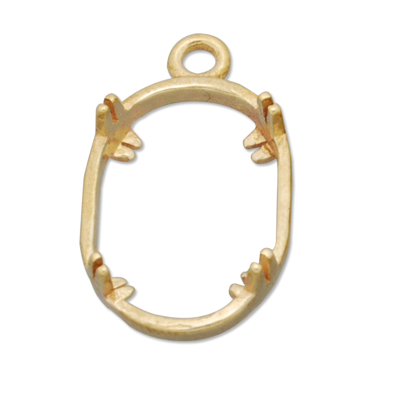 10*13MM Oval Brass Gemstone Bezel,Raw Brass,charms links,sold 20pcs per lot