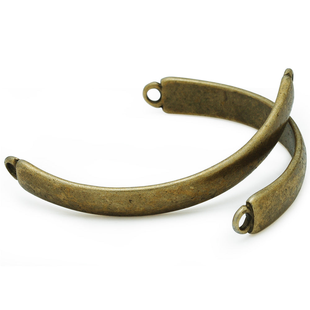 7*54mm Jewelry Bracelet Connectors,Antique Bronze Plated Bracelet Link,curve Suitable for wrist,Easy use,20pcs/lot