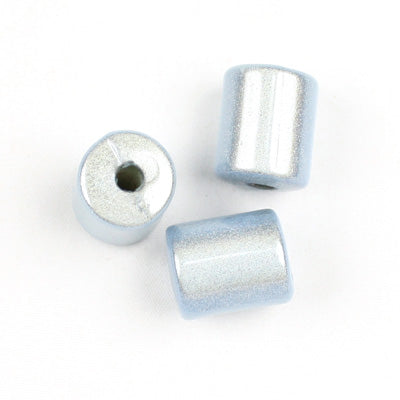 Top Quality 8 x 10 MM Tube Miracle Beads,Ice Blue,Sold per pkg of about 1100 Pcs