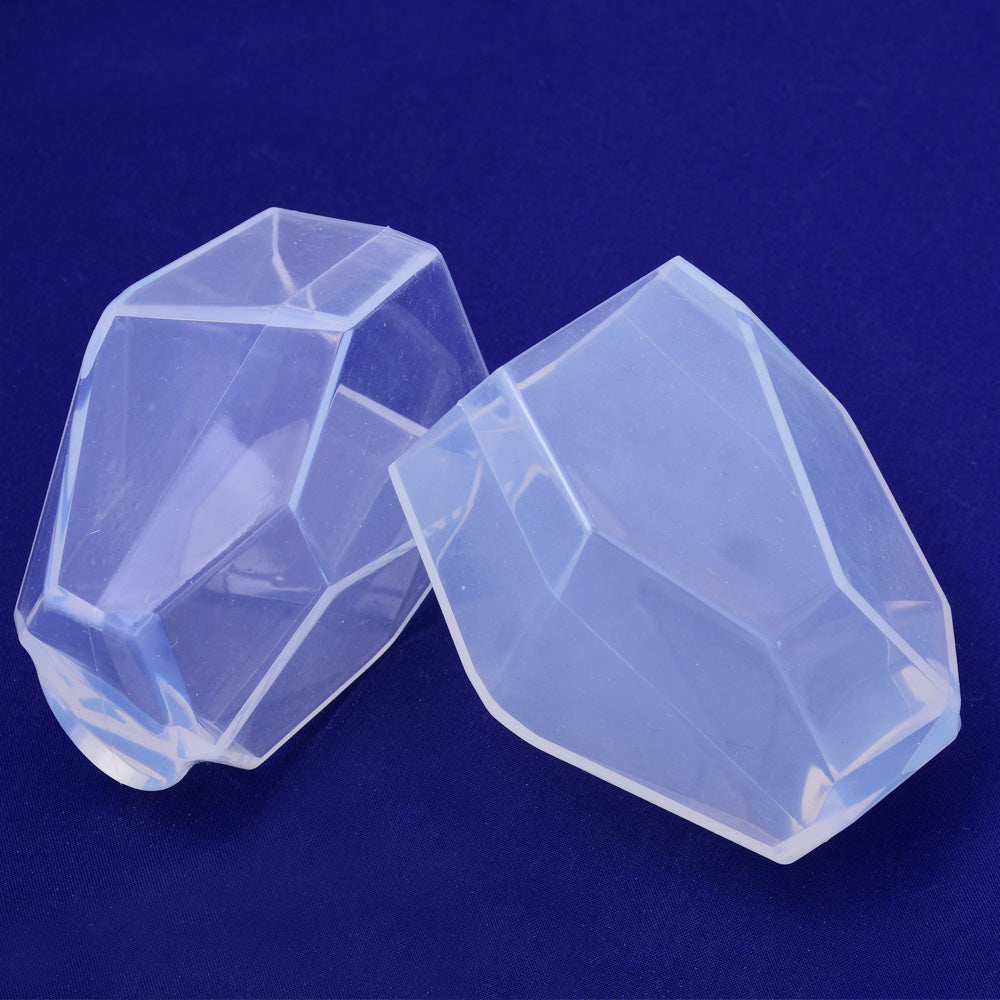 Crystal shape Transparent silicone mold Pendant resin silicone mold for Jewelry Making resion pendant making 67*60*42mm 1pcs