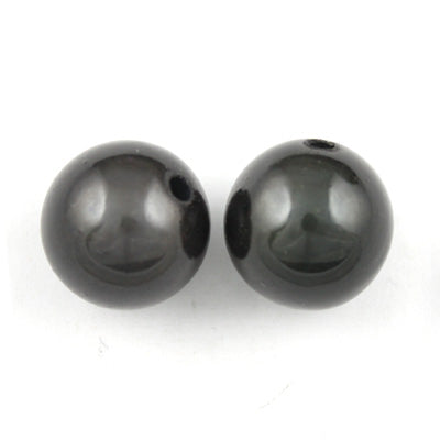 Top Quality 14mm Round Miracle Beads,Smoky Gray,Sold per pkg of about 350 Pcs